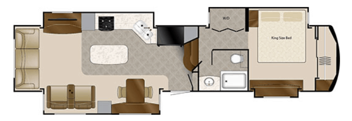DRV Luxury Suites Mobile Suites 40KSSB4 Floorplan
