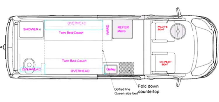 Chinook RV Bayside TB Floorplan