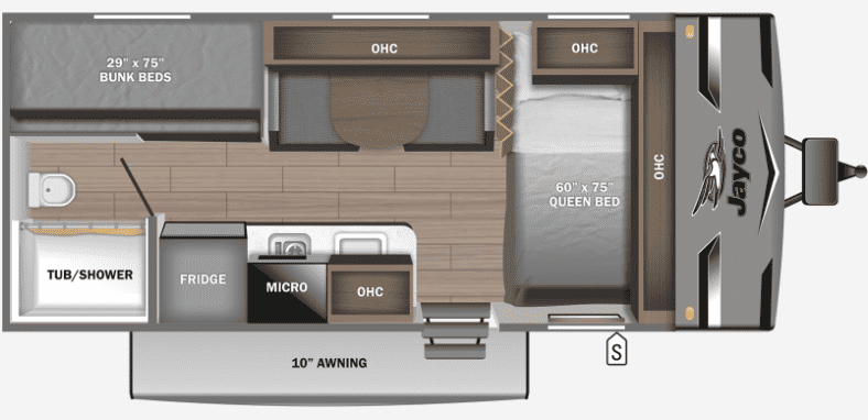 Jayco Jay Flight SLX 174BH Floorplan