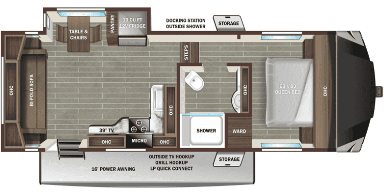 Starcraft GSL Light Duty 234RLS Floorplan
