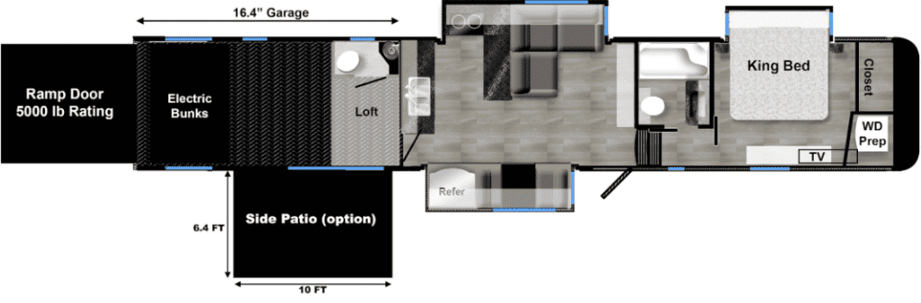 Luxe 48FB Floorplan