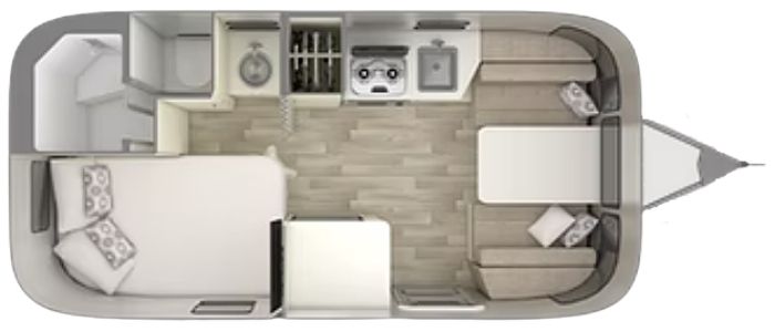 Airstream Bambi 19CB Floorplan