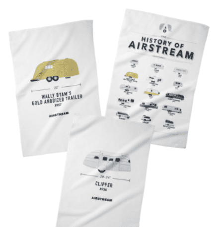 Airstream Vintage Trailer Towel Set