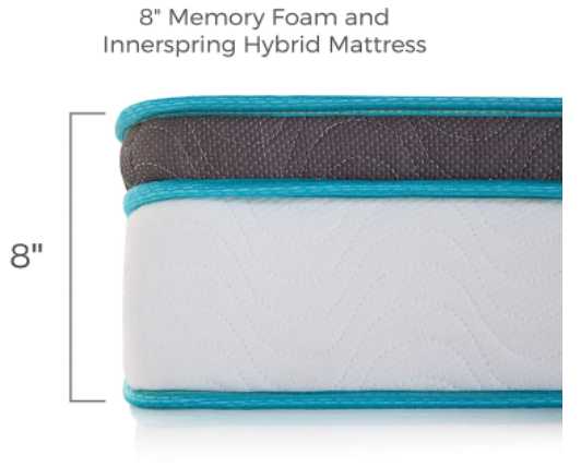 Linenspa Memory Foam and Innerspring Hybrid Mattress