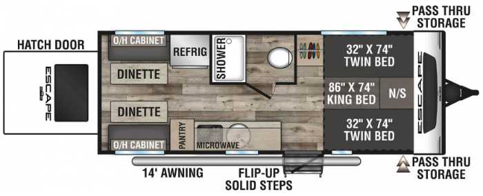 24' travel trailer floor plans