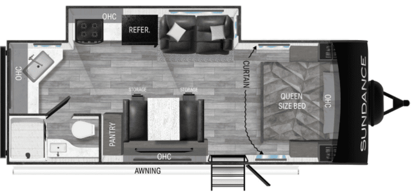 Heartland Sundance Ultra Lite 231ML Floor Plan