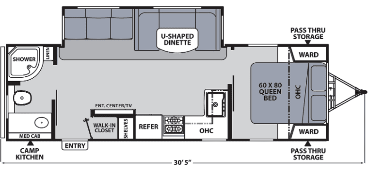 Coachmen Apex Ultra-Lite 265RBSS Floor Plan