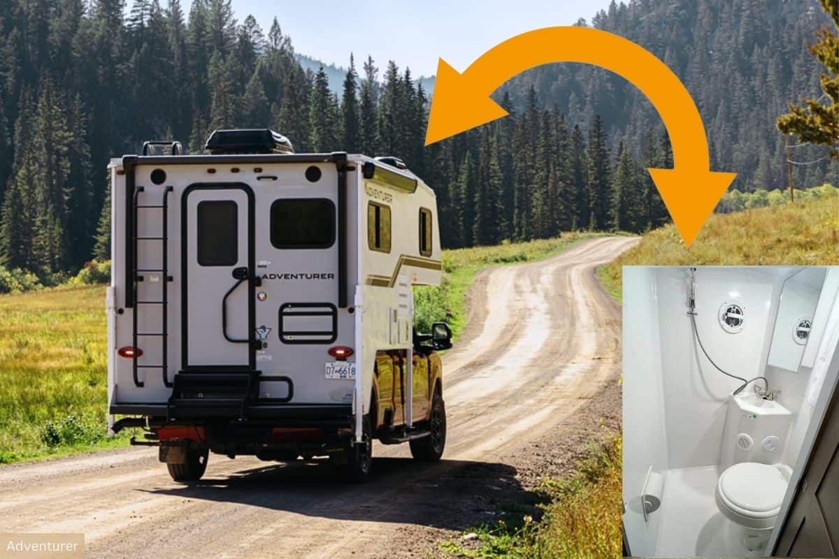 Small Truck Camper with Bathroom