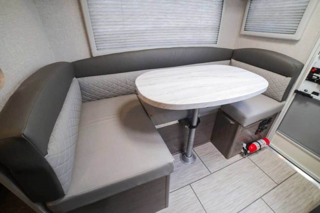 Lance 650 Truck Camper U-shaped Dinette Booth