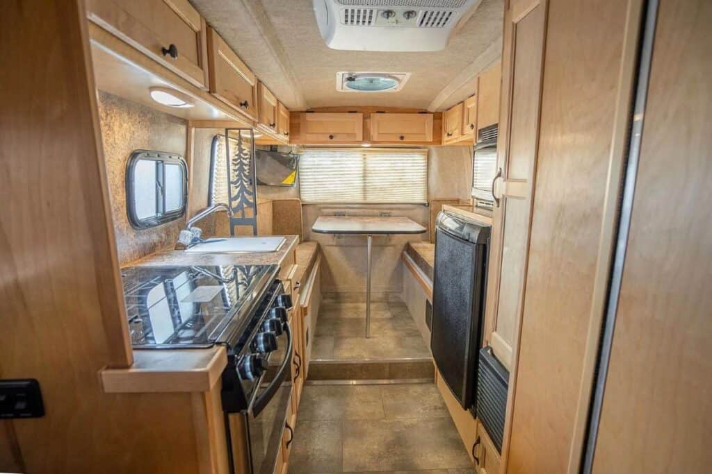 Scamp 16 Deluxe Trailer Interior