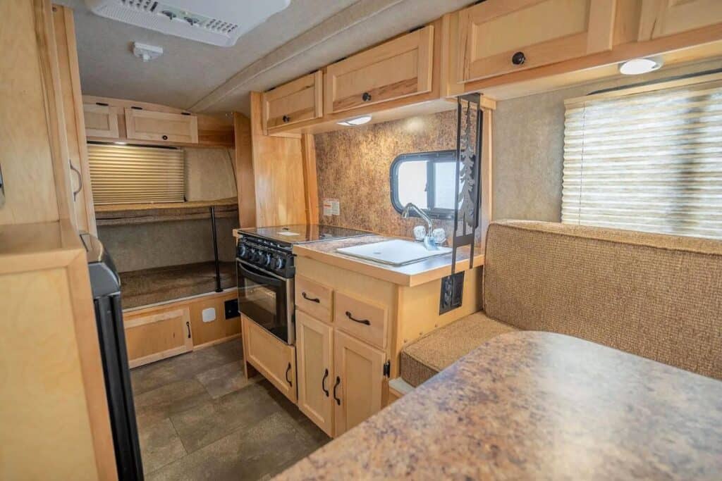 Scamp 16 Deluxe Trailer Interior