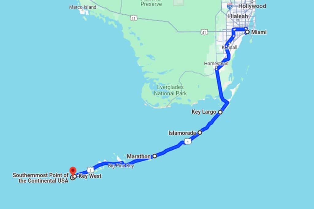 Florida Keys Scenic Highway Route