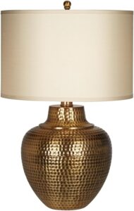 Maison Loft Rustic Farmhouse Table Lamp 27 Tall Hammered Antique Brass