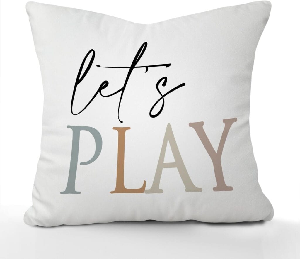 Throw Pillow Case for Home - Let's Play
