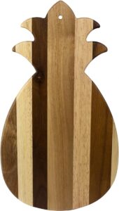 Totally Bamboo Rock & Branch Series Shiplap Pineapple Shaped Wood Serving and Cutting Board