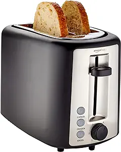 Amazon Basics 2 Slice, Extra-Wide Slot Toaster