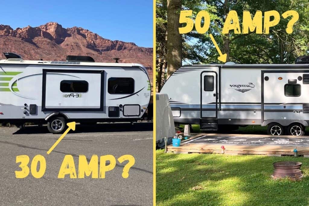 is my travel trailer 30 or 50 amp