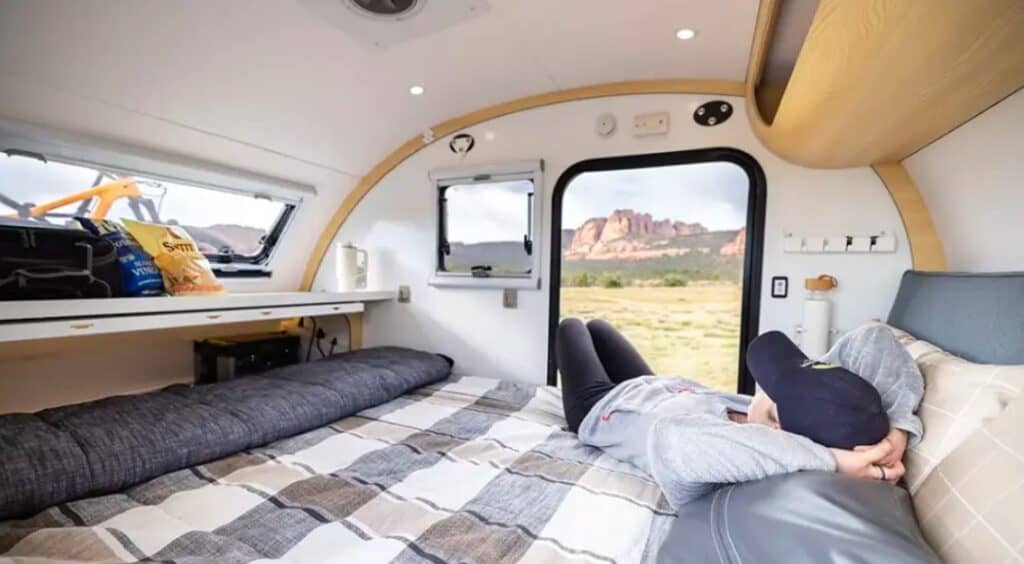 Bean Stock 2.0 Teardrop Trailer Interior