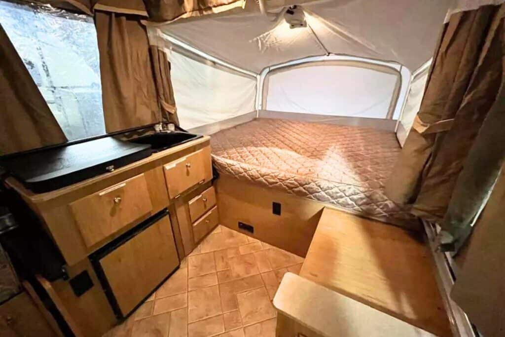 Coleman Pop Up Camper Interior