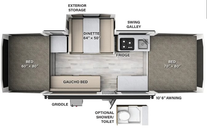 Forest River Flagstaff MAC 228D Floorplan