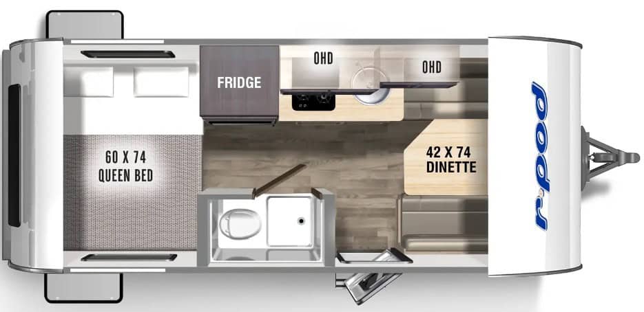 Forest River R-Pod RP-171C Classic Floorplan
