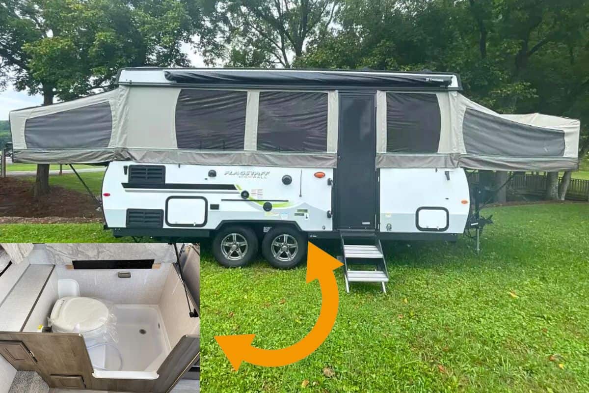 Pop Up Camper with Bathroom