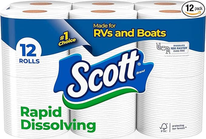 Scott Rapid-Dissolving RV Toilet Paper