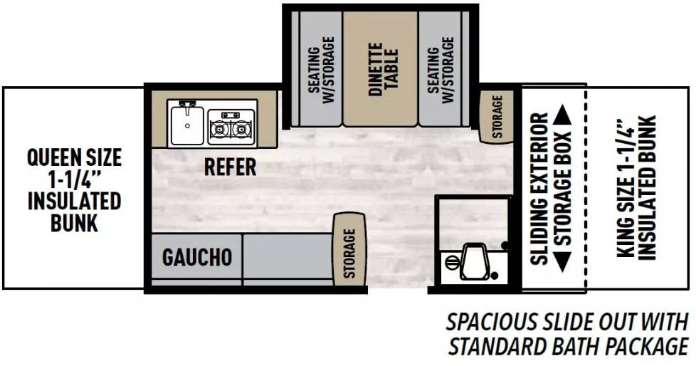 Coachmen Clipper Classic 1285SST Floorplan