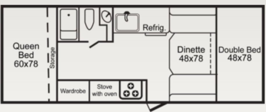 TrailManor 2720QB Sport Floorplan