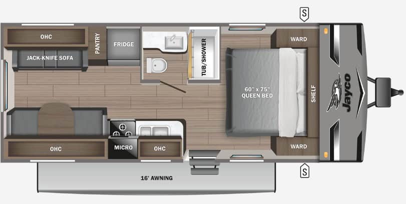 Jayco Jay Flight 212QB Floorplan