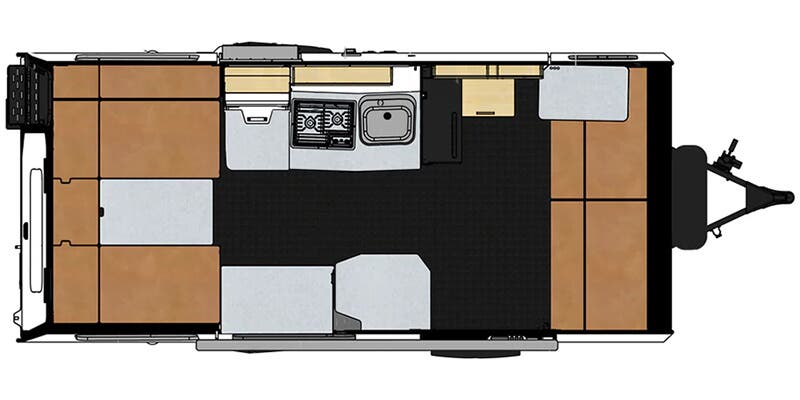 TAXA Outdoors Mantis Trailer Floorplan