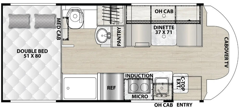 Coachmen Cross Trail 20XG Extreme Floorplan