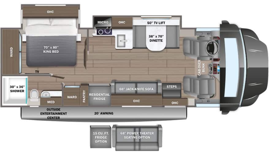 Entegra Accolade XT 32U Floorplan