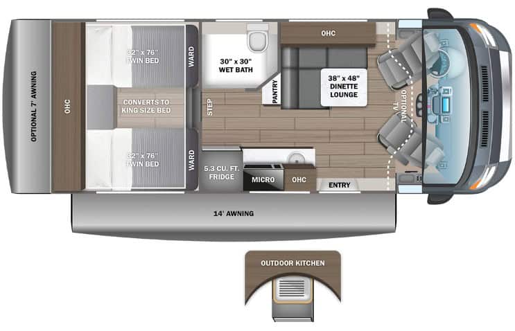 Entegra Coach Condor 22T Floorplan