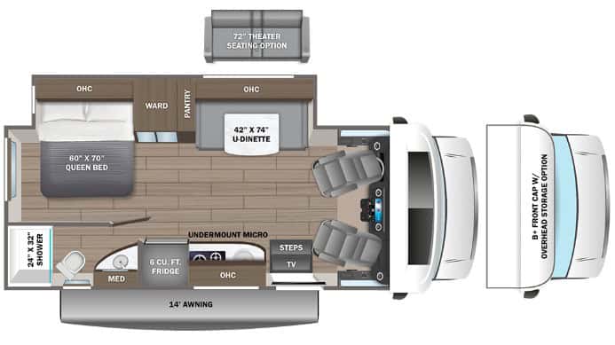 Entegra Qwest 24L Floorplan