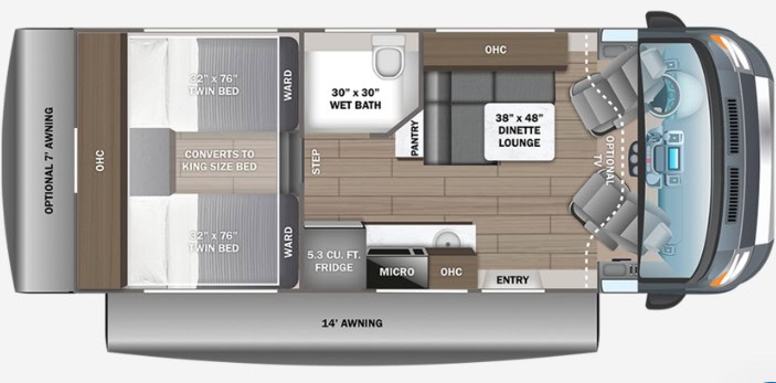 Jayco Granite Ridge 22T Floorplan