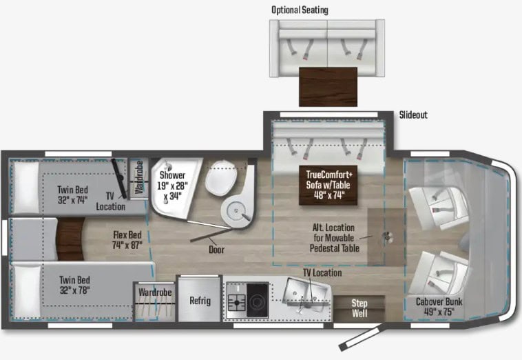 Winnebago View 24V Floorplan