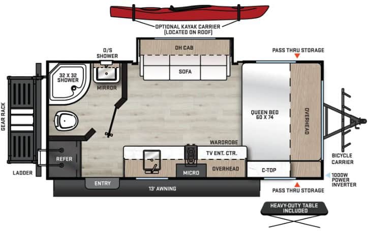 Coachmen Catalina Expedition 192FQS Floorplan