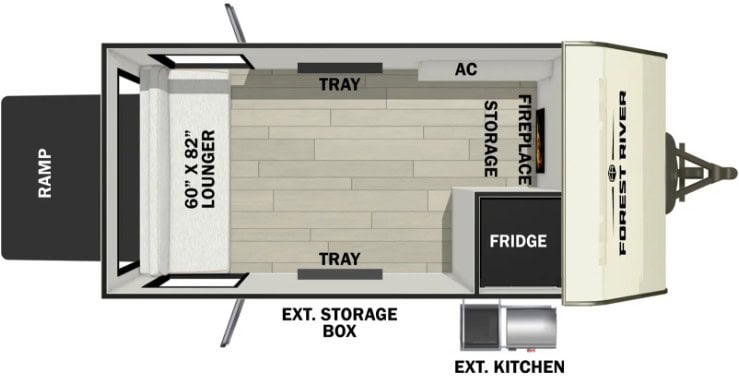 Forest River No Boundaries NB10.4 Floorplan