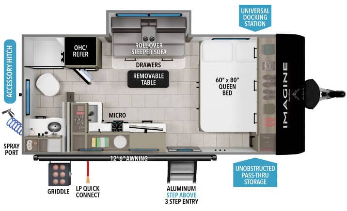 Grand Design Imagine AIM 16ML Floorplan