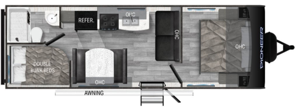 Heartland Pioneer BH250 Floorplan