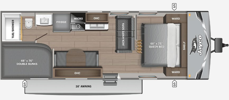 Jayco Jay Flight SLX 260BH Floorplan