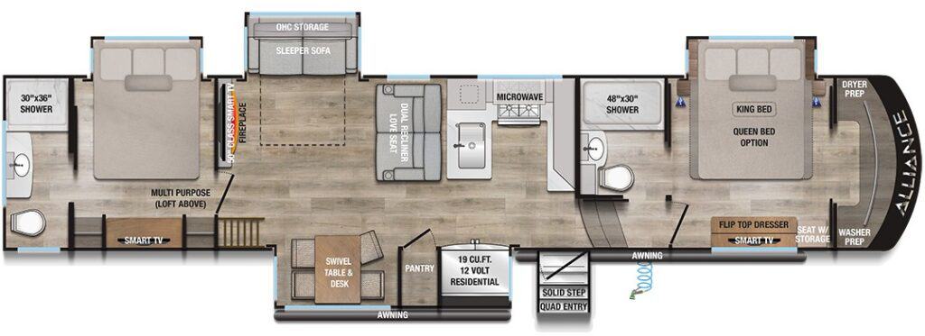 Alliance Paradigm 395DS Floorplan