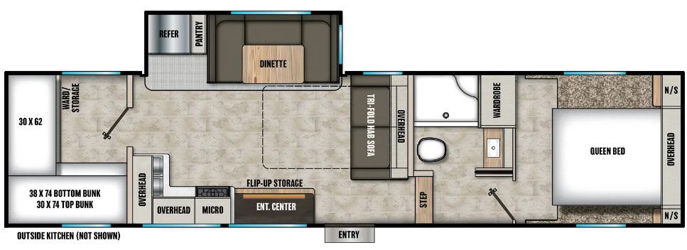 Coachmen Chaparral Lite 274BH Floorplan