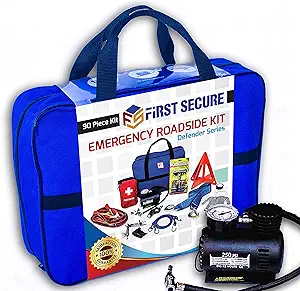 90 Piece Car Emergency Roadside Kit