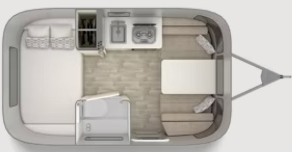 Airstream Bambi 16RB Floorplan