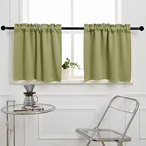 Cafe Curtain (Half Window Curtain) 24 Inches Length