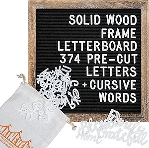 Felt Letterboard with Wood Frame