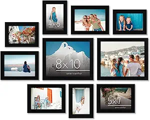 Picture Frame Set with Black Frames