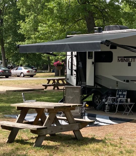 RV Campsite with Camp Chairs